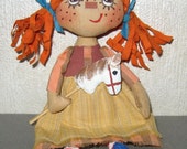 Cloth art doll-Art doll- Cloth doll-OOAK doll-Textile dolls-Collecting doll-Stuffed doll- Fabric doll-Soft doll-Doll-Rag doll-Cotton doll