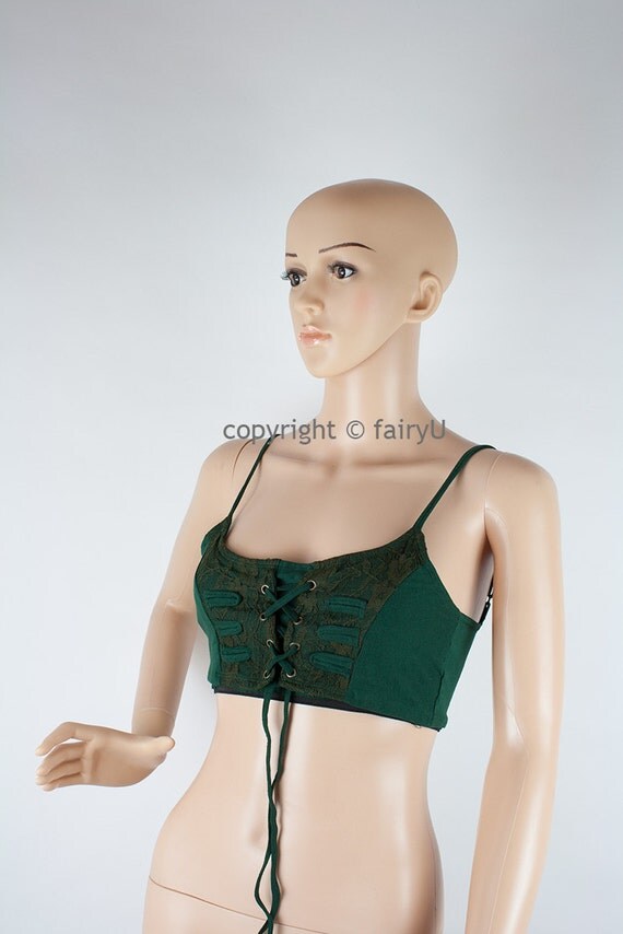 Steampunk bra top (lycra and lace) - Abada steampunk buy now online