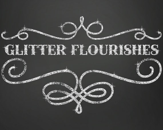 80% OFF Sale Glitter Clipart, Glitter Clip Art, Digital Glitter, Glitter Frames, Glitter Flourishes, Clipart, Glitter Graphics Il_570xn