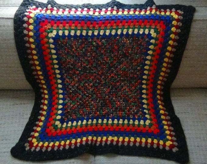 Throw Blanket - Crochet Lapghan - Kaleidoscope - OOAK