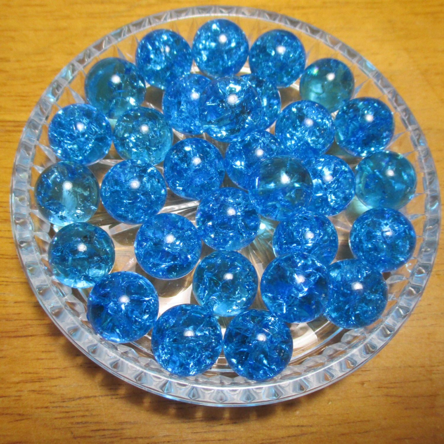 Lot of 30 1/2 Glass Marbles Shattered Cracked Fried