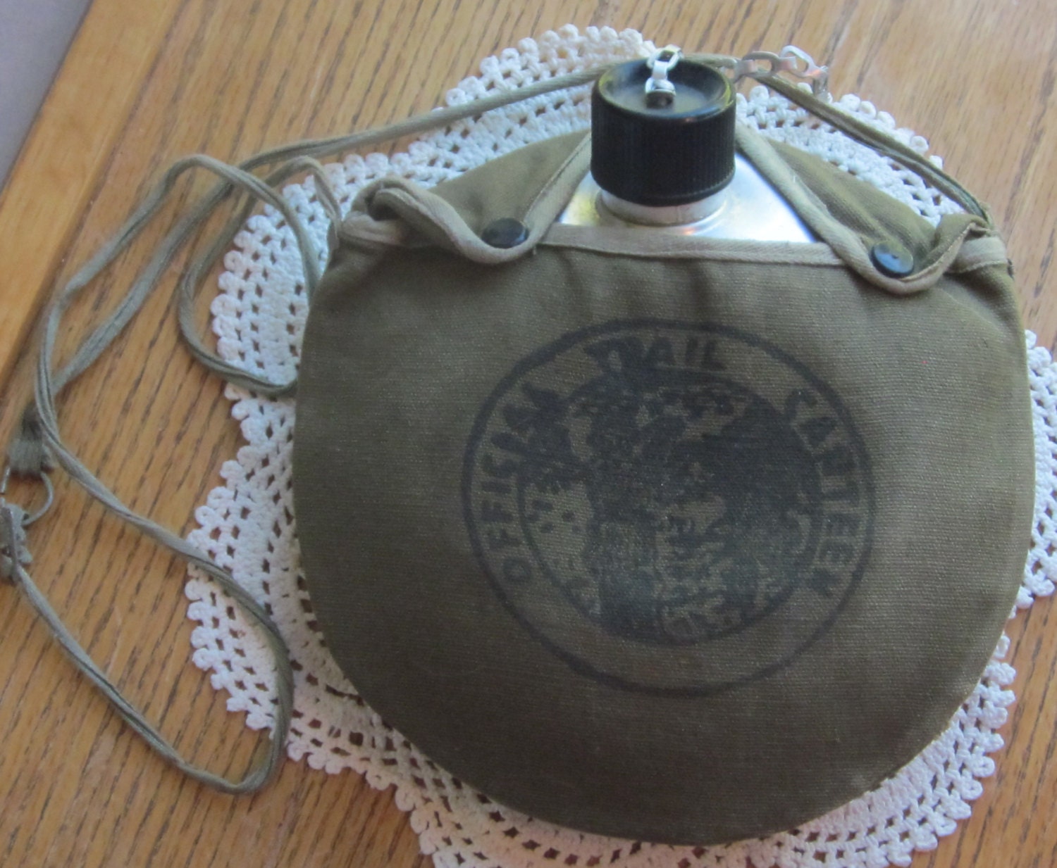 Vintage Official Trail Canteen Boy Scouts Canteen Aluminum