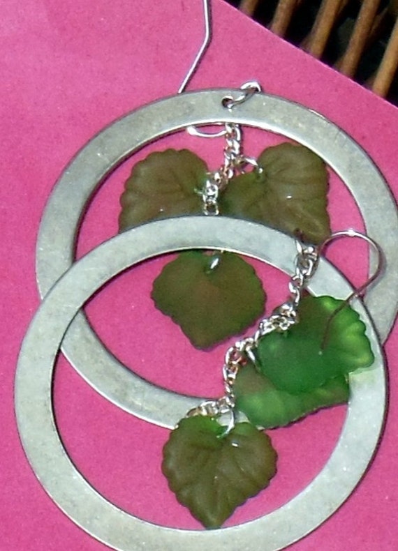 Hoops and Vines Earrings