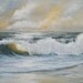 Seascape Golden Afternoon Original Oil Painting by Artist Debra Alouise