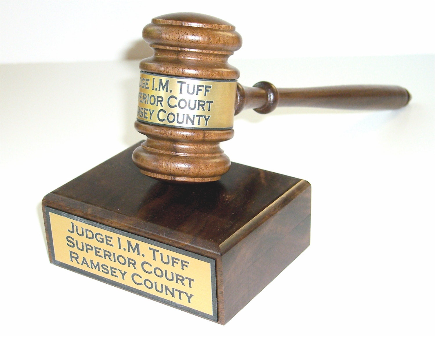 Gavel and sound block personalized