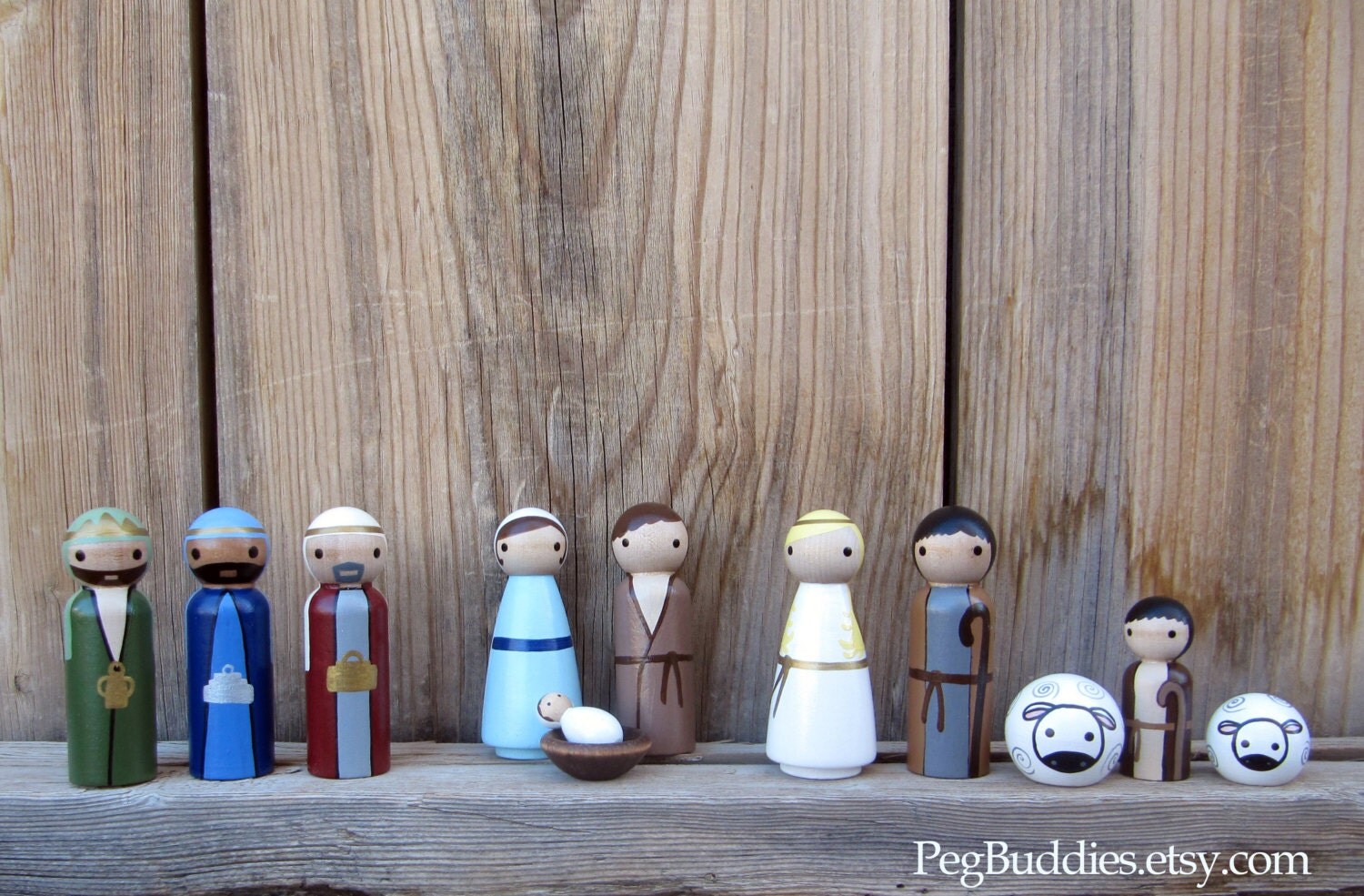 Christmas Nativity Set : includes Shepard Wise Man Mary