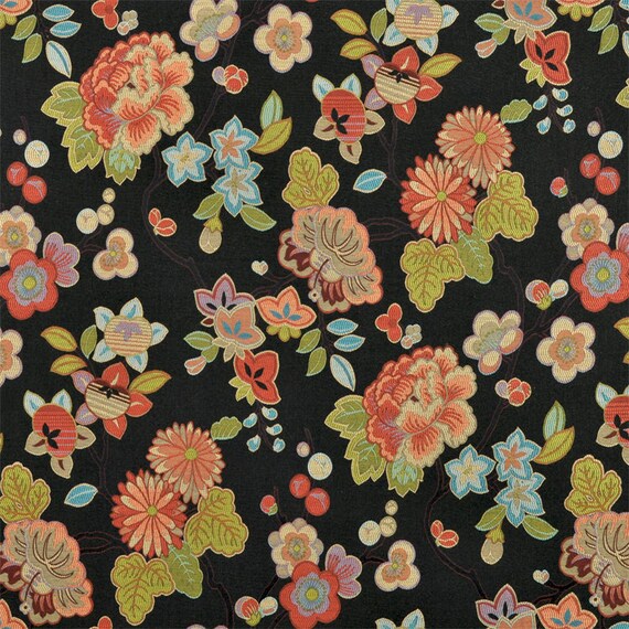 1 7/8 yards of Swavelle / Mill Creek Ginza Floral Cherry