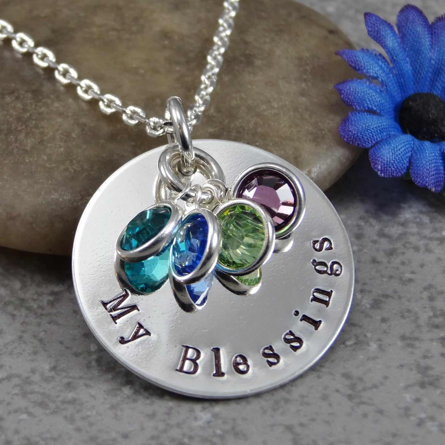 Hand Stamped Jewelry Personalized Jewelry by DesignsbyDaniella