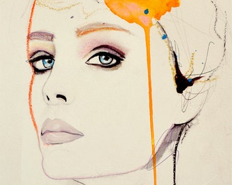 Orchid - Fashion Illustration Art Print