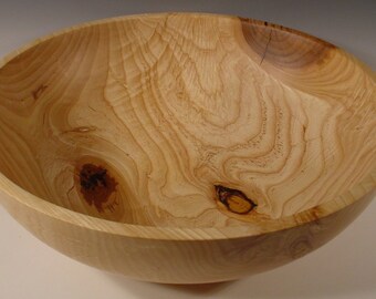 Huge Texas Ash Wood Bowl, turned wooden bowl number 5481