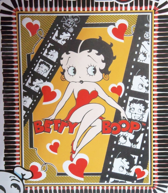 Betty Boop Fleece Throw Blanket Hand Tied