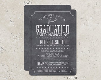 Items similar to Printable Chalkboard Graduation Signs-Photo Props and