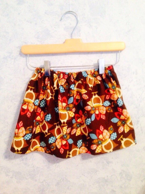Fall Thanksgiving turkey black girl skirt baby skirt toddler