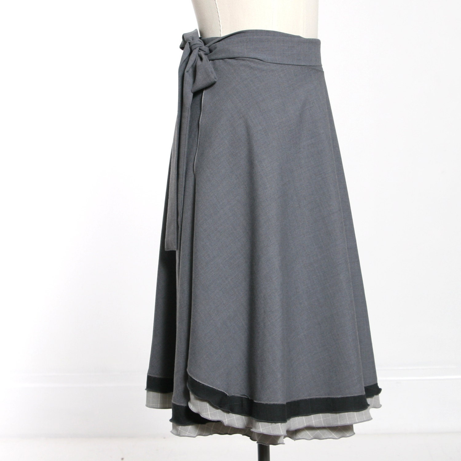 Womens Wrap Skirt / Long Classic Wrap Skirt by MiloCreativeStudios