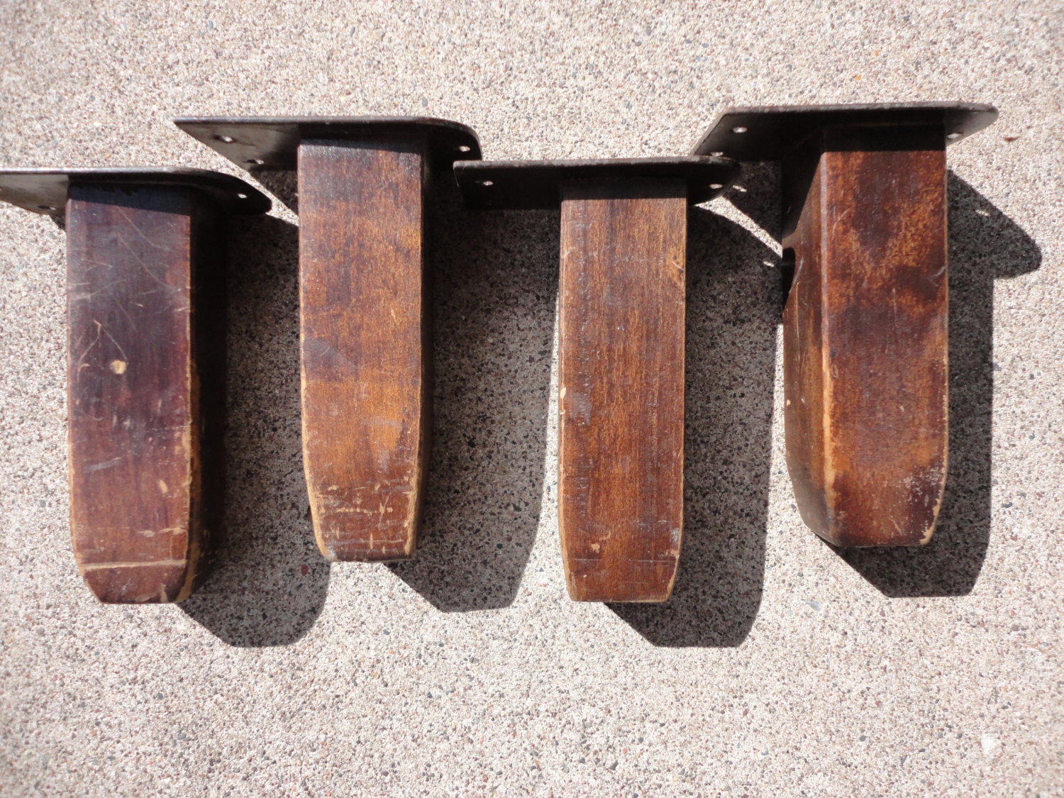 Vintage Furniture Legs Table Legs 6 Inches Set by coleuscottage