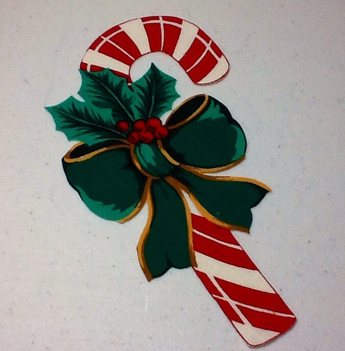 Candy Cane Holiday Appliqué Iron On from VIP Fabric