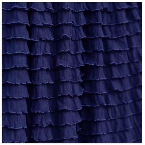 Ruffle Curtain Valance Navy Blue 13 inches by avisiontoremember