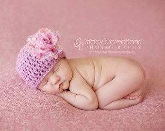 Crochet Newborn Baby Girl Hat, Newborn Baby Hat, Infant Baby Hat, Newborn Girl Hat, Hat for Babies, Infant Girl Hat, Baby Hat for Girl,