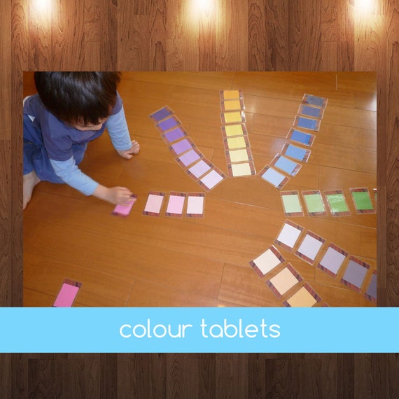 Montessori Graded Colour Tablets PDF make own Montessori