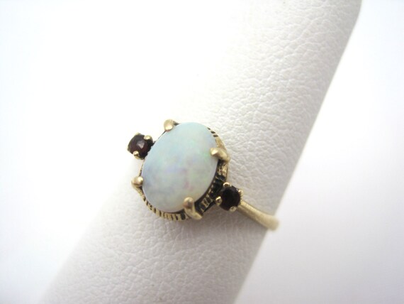 Opal Ring - 14k Gold - Antique Opal Engagement Ring