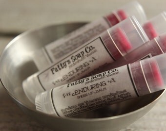 Enduring | Natural Lip Balm | Beeswax Balm | Tinted Lip Balm | Cocoa Butter Lip Balm | Fatty's Soap Co.