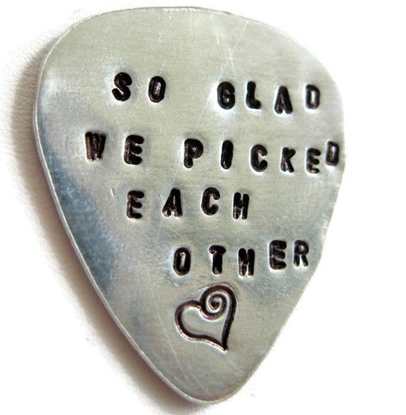 Guitar Pick With Personalized Quotes