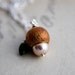 Acorn Necklace Peridot Autumn June Pendant Peridot Tree Forest