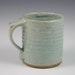 Glossy Pale Green Thumbrest Coffee Mug