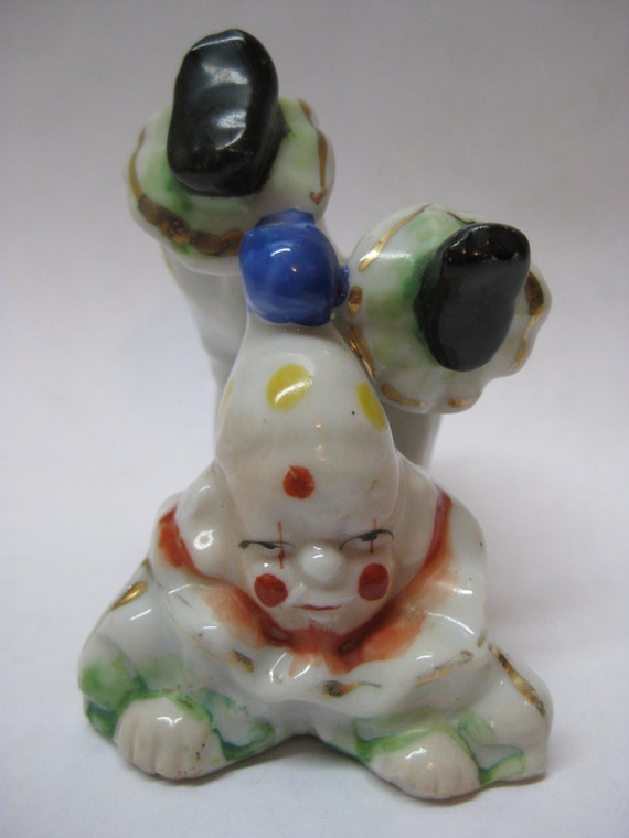 vintage porcelain clown