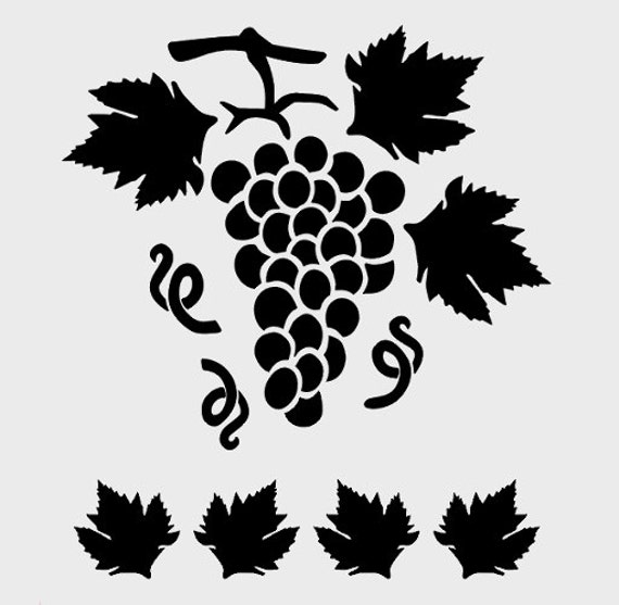 Items Similar To GRAPES FRUIT STENCIL Stencils Fruits Template Raisin items-similar-to-grapes-fruit-stencil-stencils-fruits-template-raisin