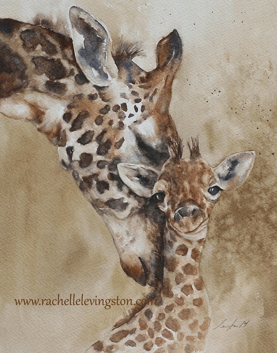 Giraffe Nursery art Giraffe print Nursery Giraffe art PRINT