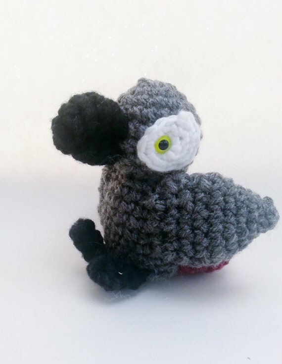 african grey plush toy