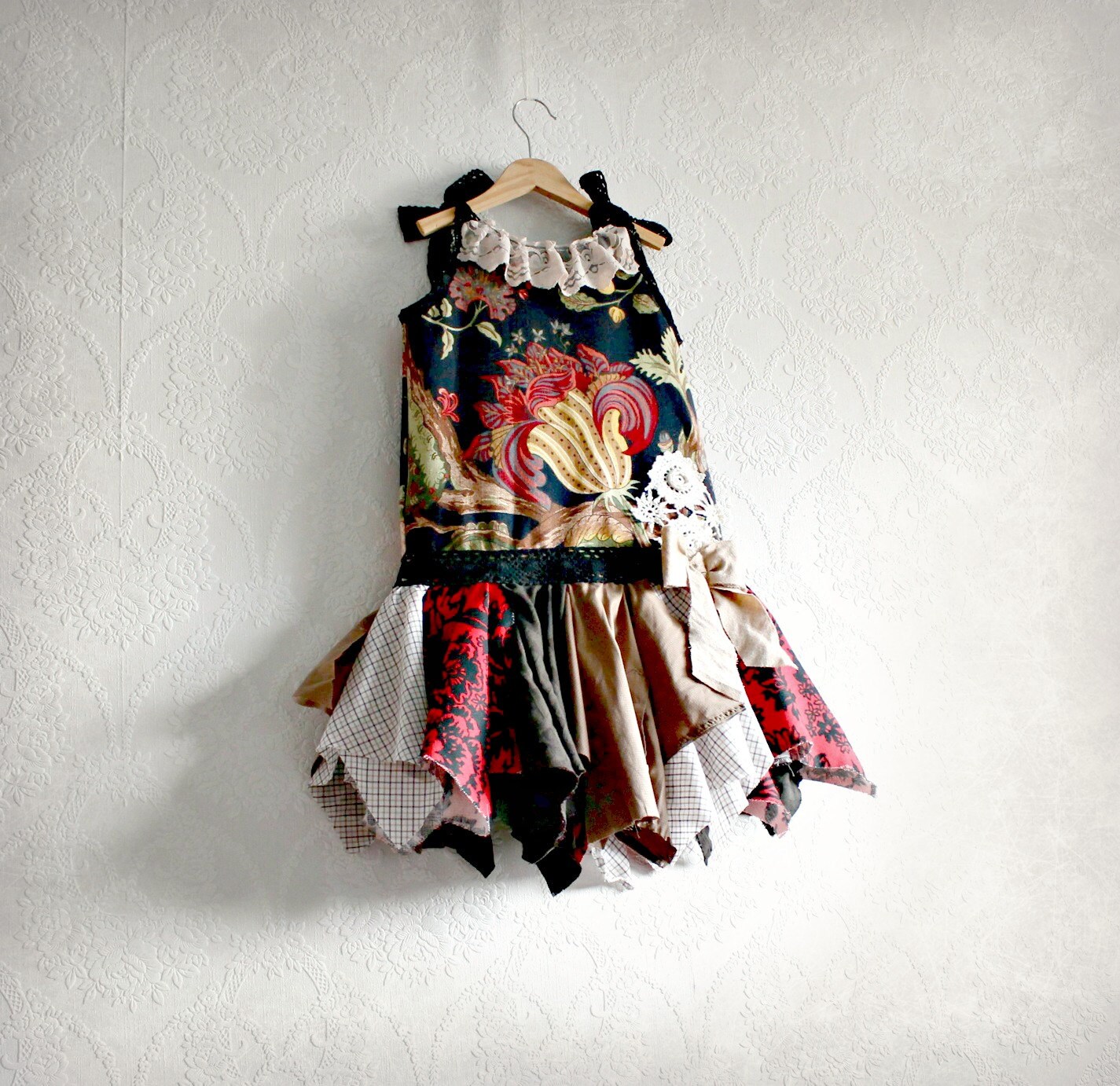 Girl's Fairy Dress 4T Black Jumper by BrokenGhostClothing on Etsy