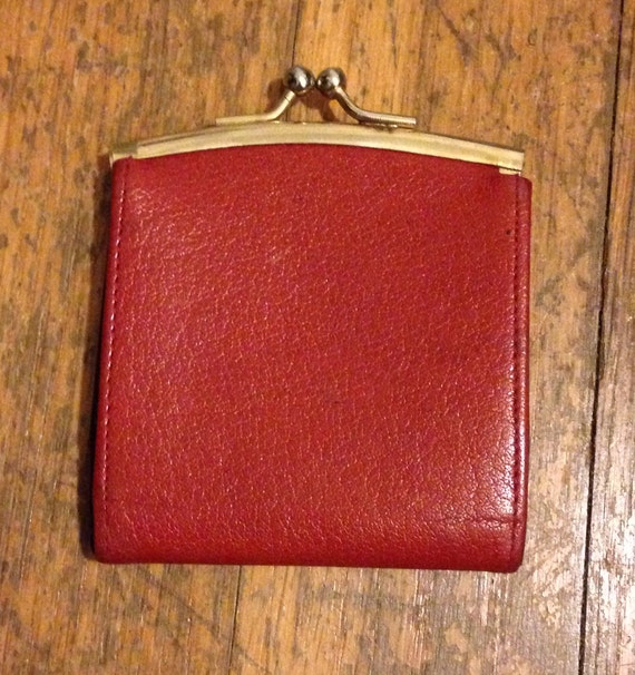 Vintage Brown Leather Neiman Marcus Coin Purse by richgirlvintage