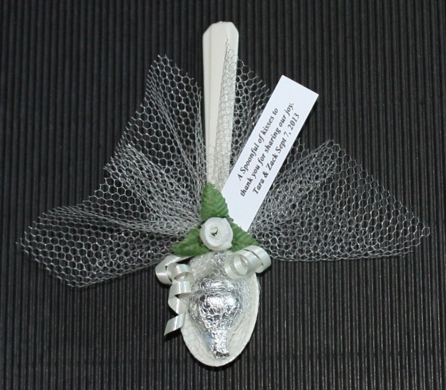 Spoonful of Kisses... PERSONALIZED FAVORS for Wedding or