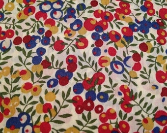 liberty of london- fat 1/4 -wiltshire - red, white, blue and mustard