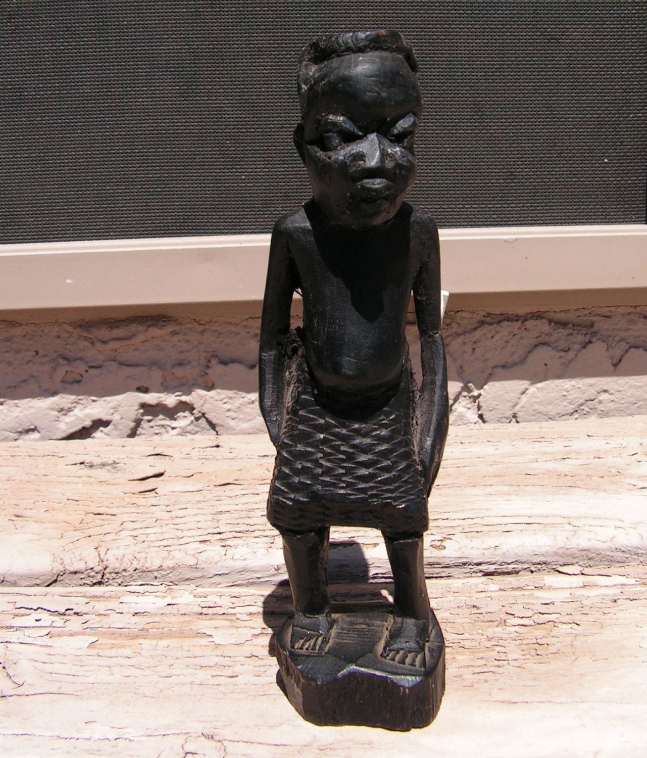 carved wooden african figures