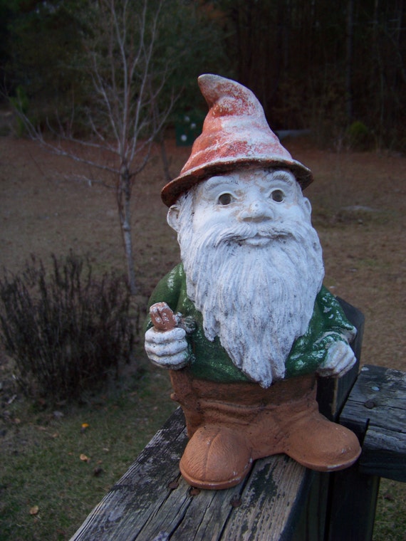 Vintage Garden Gnome...Outdoor Decor...Elf...Fairy...Garden Vintage Garden GnomeOutdoor