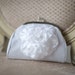 Wedding Purse, Bridal Clutch, White Chiffon Clutch