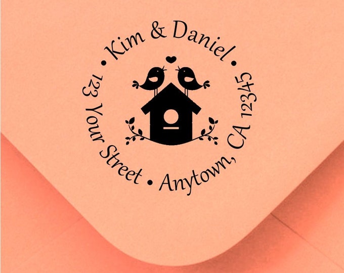 Personalized Custom Made Return Address and Name Rubber Stamps R215