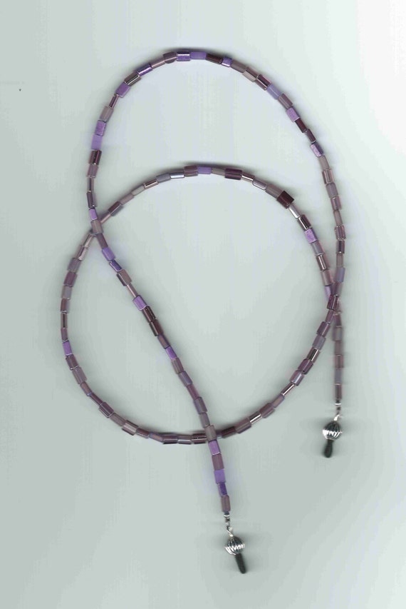 Handmade Eyeglass Chain in Lavender