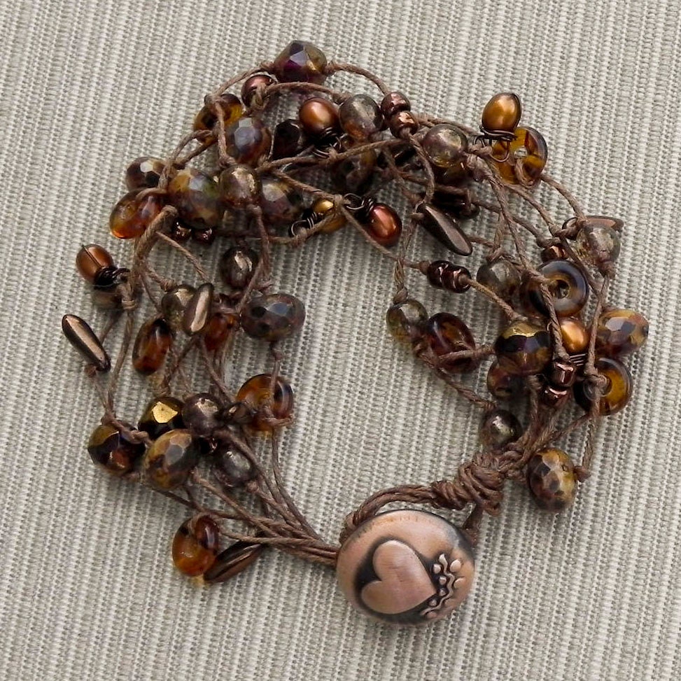 Waxed linen cord bracelets Clearance