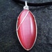 Pink Cats Eye Necklace