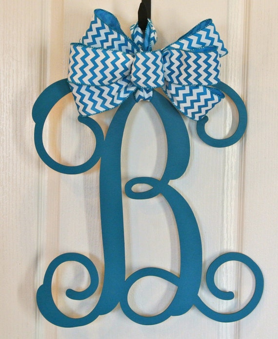 Singel Letter 18" Vine Cut Wood Monogram  Customize for Your Home Decor