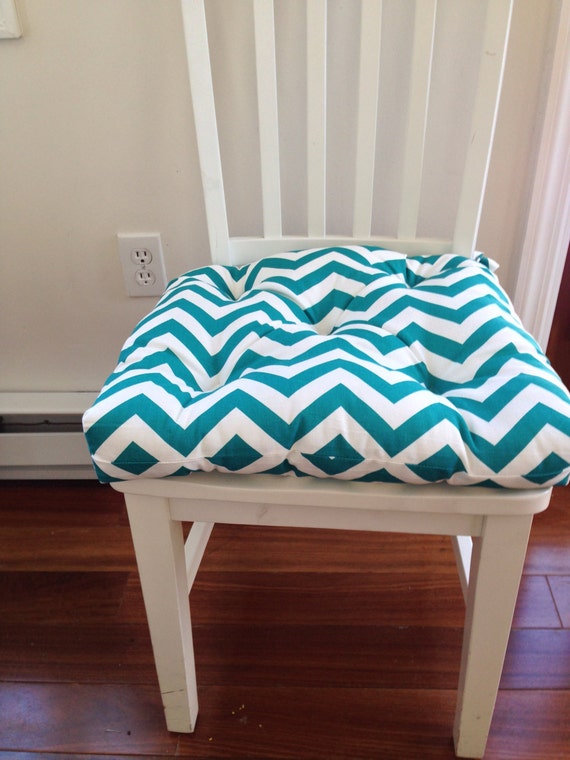 Tufted chair pad seat cushion bar stool cushion Turquoise