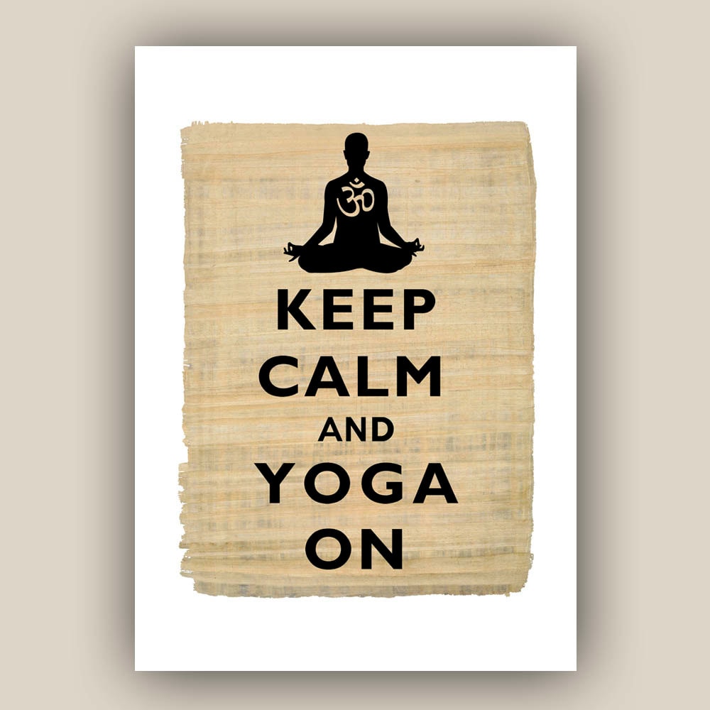 Keep calm and Print Keep calm yoga on poster over by DigiMarthe