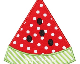 294 Watermelon Machine Embroidery Applique Design