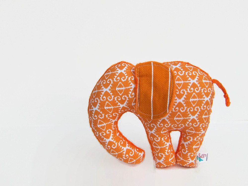 orange stuffed elephant