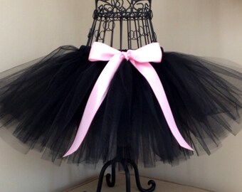 Kitty Cat tutu- Kitty Cat Costume- Black cat costume- Toddler Cat costume- Black Swan tutu- Girls cat tutu- Girls Black Cat tutu- Black tutu