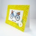 Good Luck Card Yellow Bicycle card bicycle by PiecesOfMePaperCraft